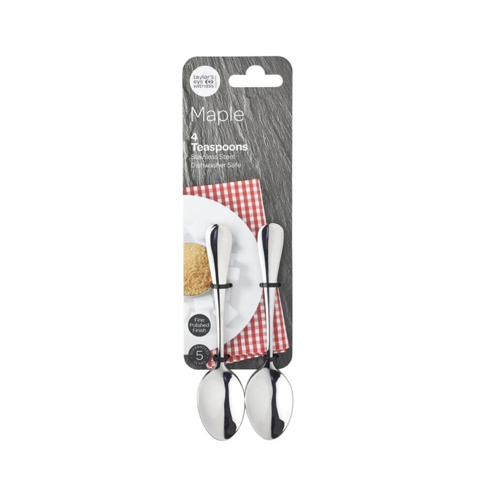 Taylor's Eye Witness Maple Set of 4 Teaspoons